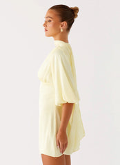 Mary Mini Dress - Yellow