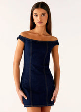 Bonnie Denim Mini Dress - Indigo