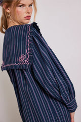 Nordine Blouse - Navy Stripe