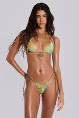 Cantha Micro Bikini Bottoms In Lagoon