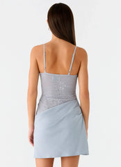 Romy Mini Dress - Grey