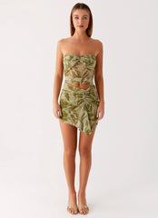 Varona Mini Dress - Jade Fern