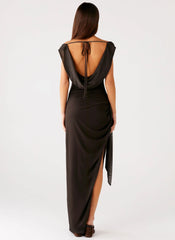 Good Fortune Maxi Dress - Lime Flower