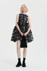 Giselle | Dress Gingham Jacquard Black