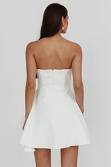 Minnesota Strapless Mini Dress White